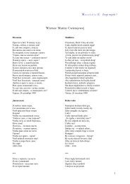 Wiersze Mariny Cwietajewej - Stowarzyszenie De Musica