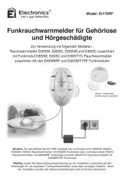 Bedienungsanleitung - Ei Electronics