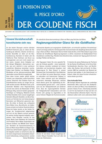 Zeitung Juni 2008:Layout 1 - Tafelgesellschaft zum Goldenen Fisch