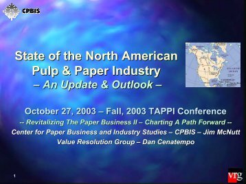 McNutt, J., State of the North American Pulp & Paper Industry, An ...