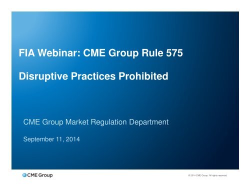 Disruptive Practices Prohibited Rule (9-11-2014)