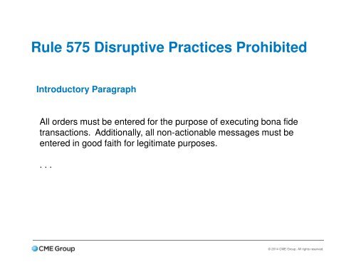 Disruptive Practices Prohibited Rule (9-11-2014)