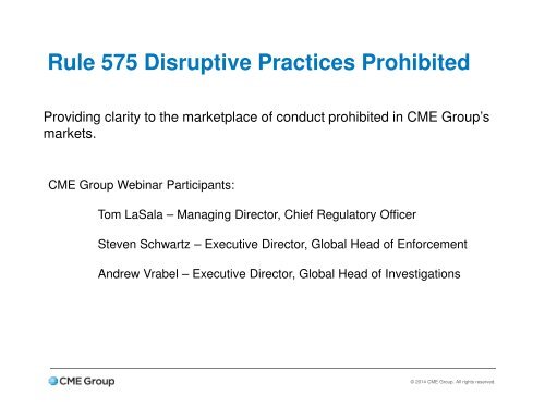 Disruptive Practices Prohibited Rule (9-11-2014)