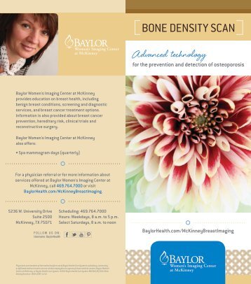 Bone Density Scan - Baylor Health Care System