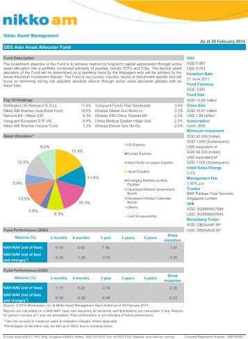 Fact Sheet - Nikko AM Asia Limited