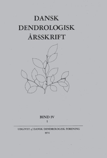 Volume 4,1 (1974) - Dansk Dendrologisk Forening