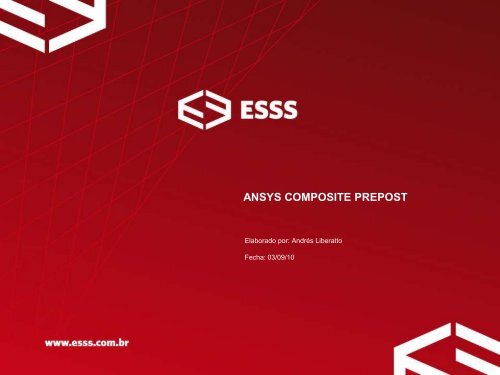 Importación al ANSYS Composite PrePost - ESSS