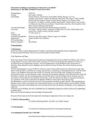 Protokoll Fjv 08.pdf - jagd-davos.ch