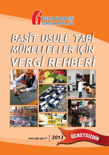 Basit Usule Tabi MÃ¼kellefler Ä°Ã§in Vergi Rehberi - Gelir Ä°daresi ...