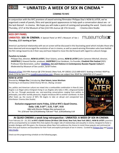 UNRATED: A WEEK OF SE…