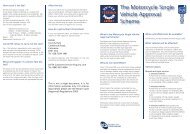 Motorcycle Single Vehicle Approval Information Leaflet - Right To Ride