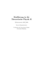 Einführung in die Theoretische Physik II