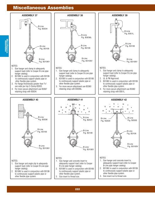 Cooper B-Line Pipe Hangers & Supports - Dixie Construction Products