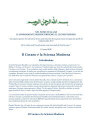 Il Corano e la Scienza Moderna - La Madrasa di Baraka