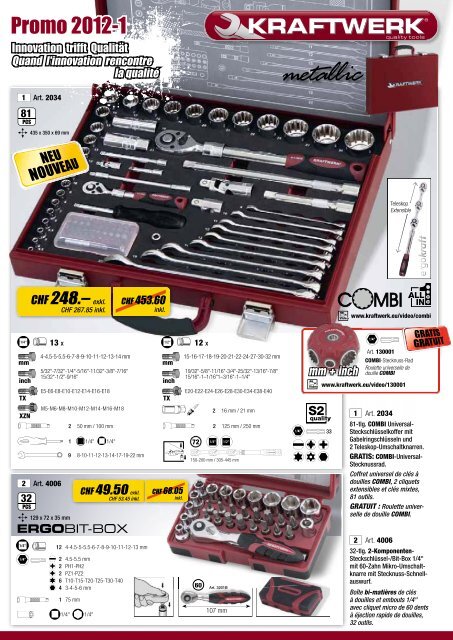 Coffret outils en alu 114 pcs - qualité professionnelle - Champion