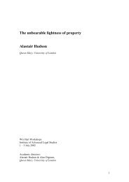 The Unbearable Lightness of Property - alastairhudson.com