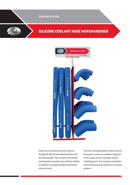 Heavy Duty Silicone Coolant Hose Merchandiser Flyer