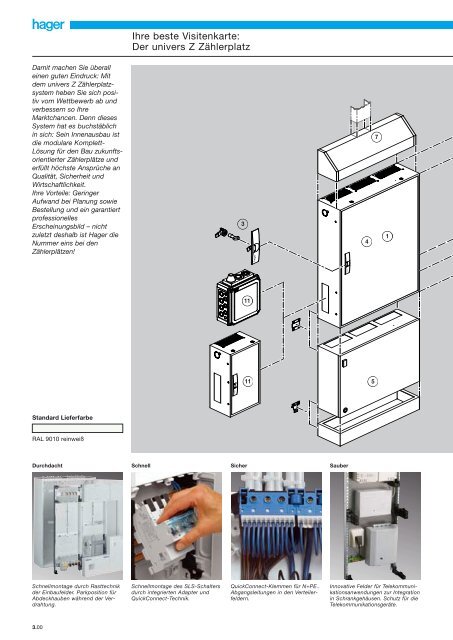 PDF Datei: BroschÃƒÂ¼re / Hager / Katalog ZÃƒÂ¤hlerplatz