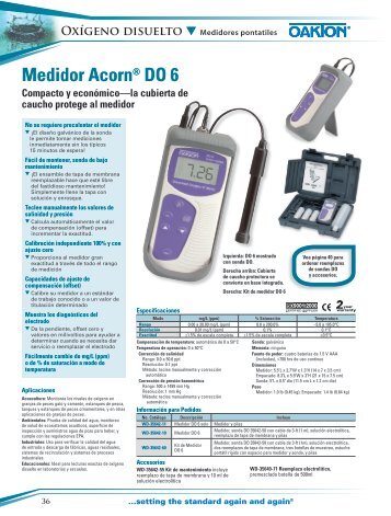 Medidor Acorn® DO 6