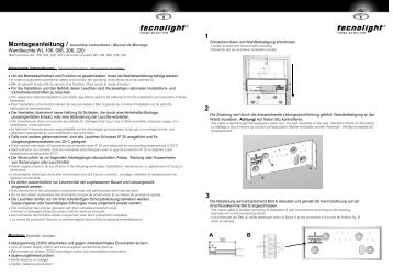 Montageanleitung (*.pdf) - tecnolight Leuchten GmbH