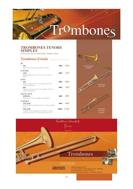 trombones basses - Feeling Musique