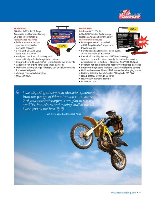 AEC 2012 Catalog - Associated Equipment Corp.