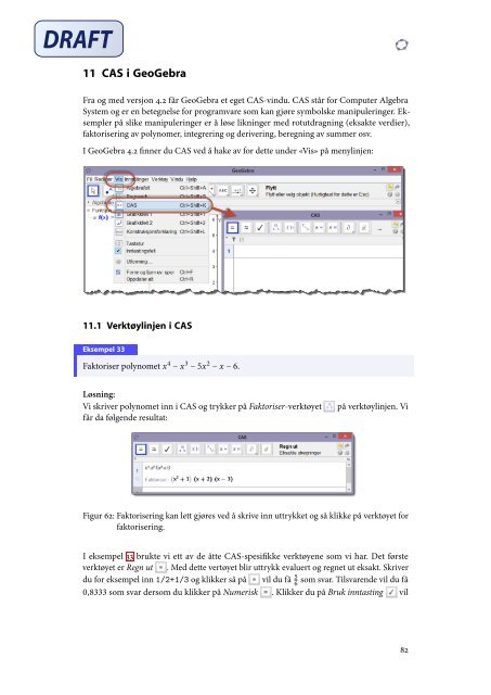 11 CAS i GeoGebra