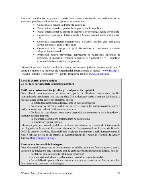 Un manual pentru parlamentari - Directia Protectia Copilului