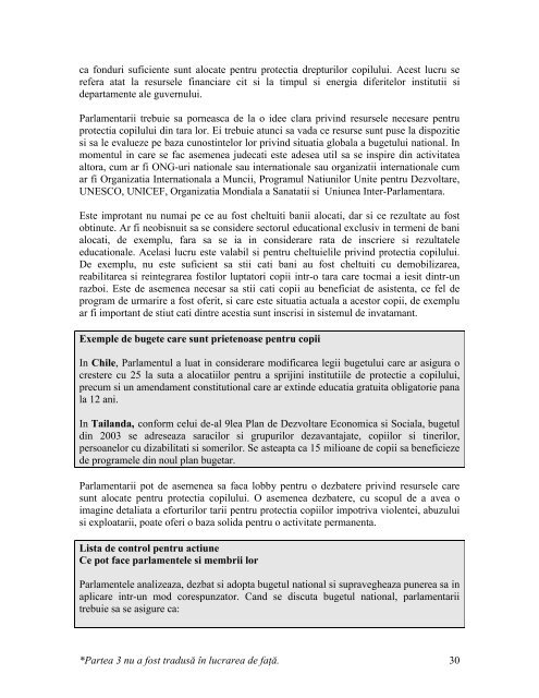 Un manual pentru parlamentari - Directia Protectia Copilului