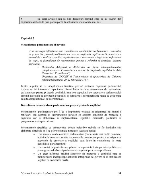 Un manual pentru parlamentari - Directia Protectia Copilului