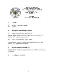 NOTICE OF MEETING OF THE TOWN OF OKOTOKS FOR A ...