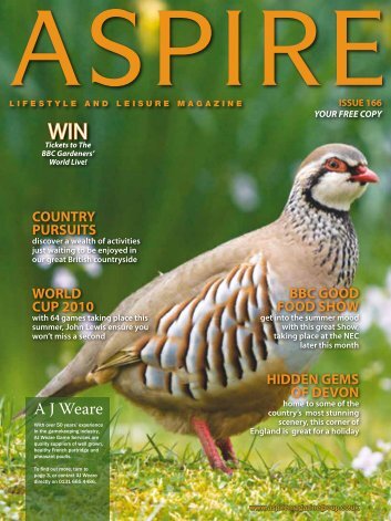 A J Weare - Aspire Magazine