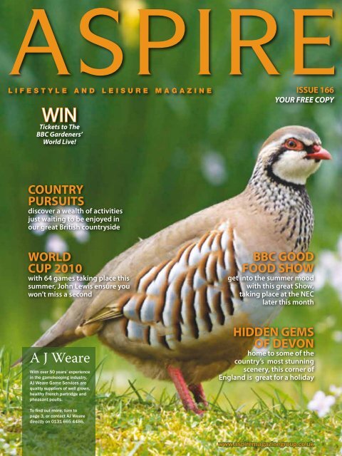 A J Weare - Aspire Magazine