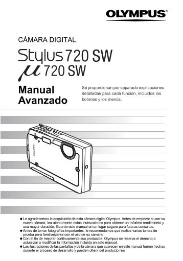 Stylus 720 - Manual Avanzado - Olympus America