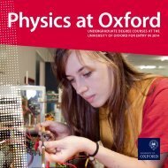 to download our brochure - University of Oxford Department of Physics