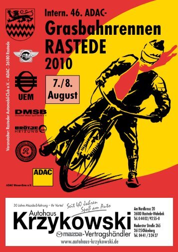 Grasbahnrennen RASTEDE - Rasteder Automobil Club eV im  ADAC