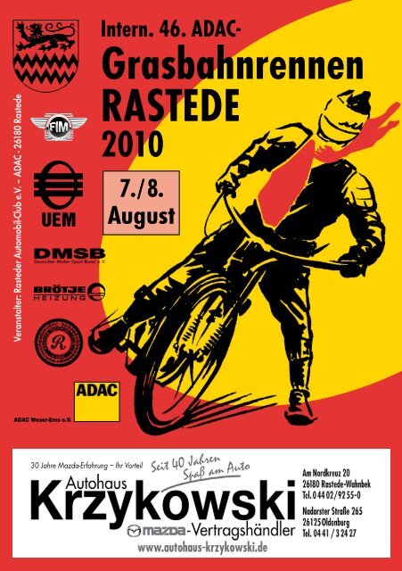 Grasbahnrennen RASTEDE - Rasteder Automobil Club eV im  ADAC