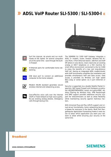 ADSL VoIP Router SLI-5300 - pomagam.net