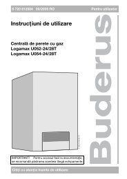 Manual de utilizare Buderus U052T.ro