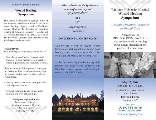 Wound Healing Symposium - Winthrop University Hospital