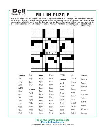 Penny dell puzzles free Play Readers Digest Canada's Penny Dell Crosswords. Penny Dell Crosswords is a fun and engaging free online game. Play it and other Readers Digest Canada games! the leading provider of fun, engaging, and brand safe digital content including quizzes, games, videos, puzzles, and more! This content is % free.