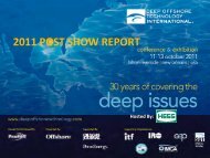 2011 POST SHOW REPORT - Deep Offshore Technology International