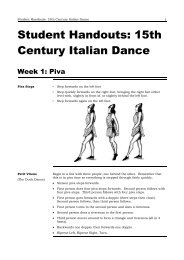 Student Handouts: 15th Century Italian Dance (PDF)