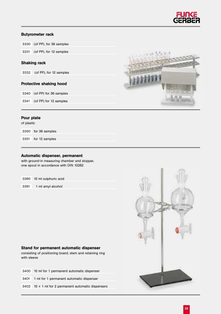 Laboratory catalogue