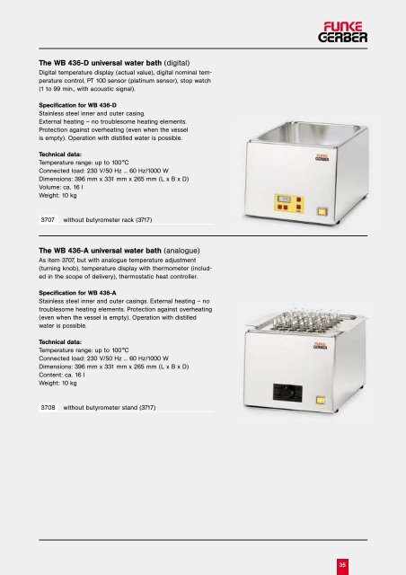 Laboratory catalogue