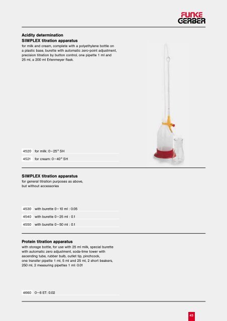 Laboratory catalogue