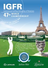 WORLD CHAMPIONSHIP - ROTARY GOLF