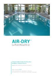 Betriebsanleitung i_korr - AIR-DRY Luftentfeuchter