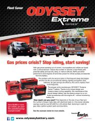 Fleet Saver Brochure - ODYSSEY Batteries