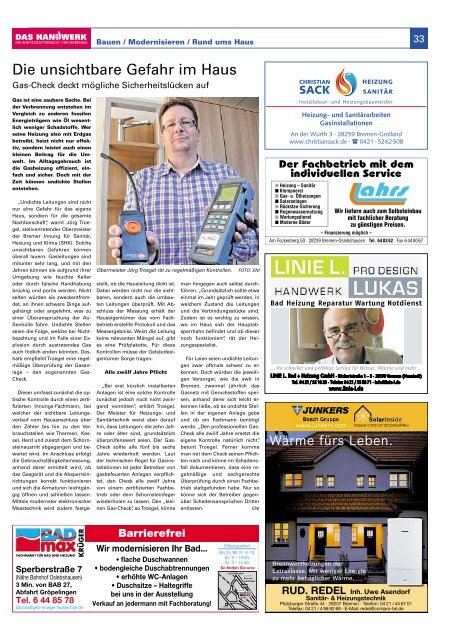 DAS HANDWERK-Magazin - hier - Weser Kurier